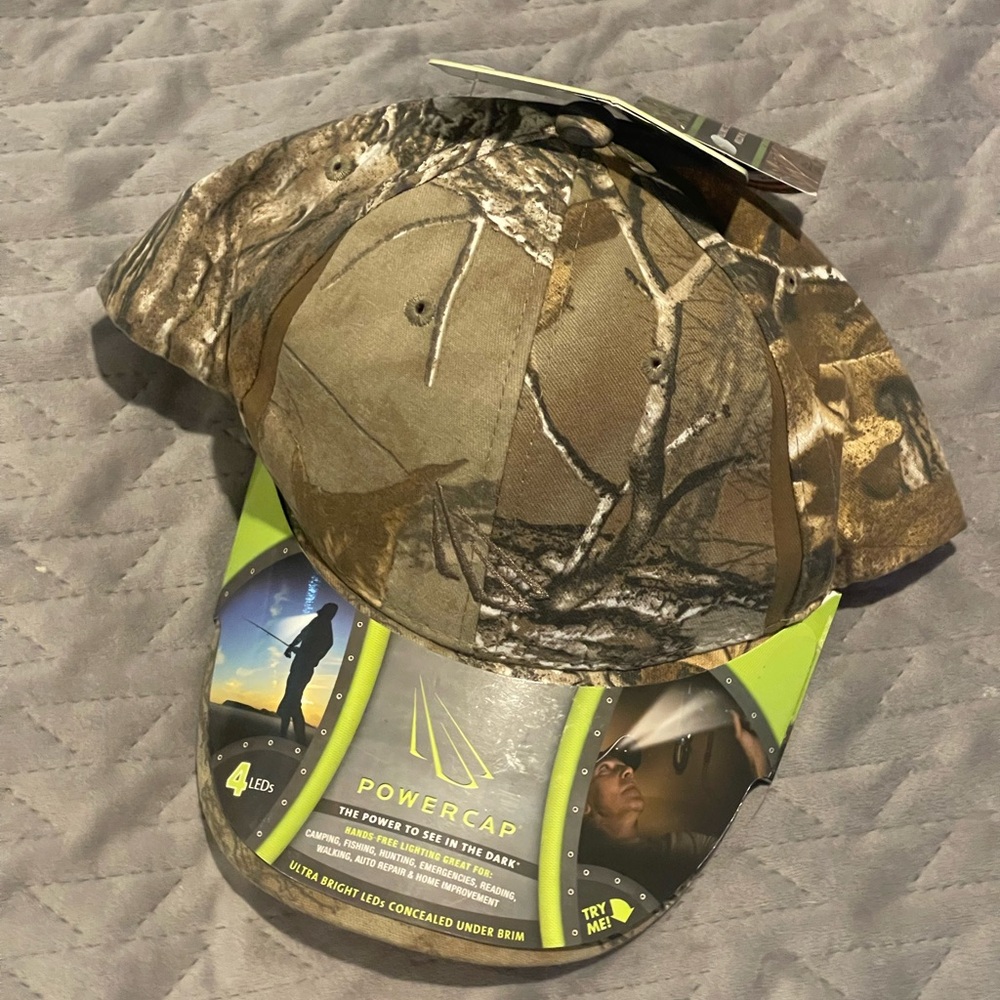 powercap realtree hat camo with light green/brown NWT